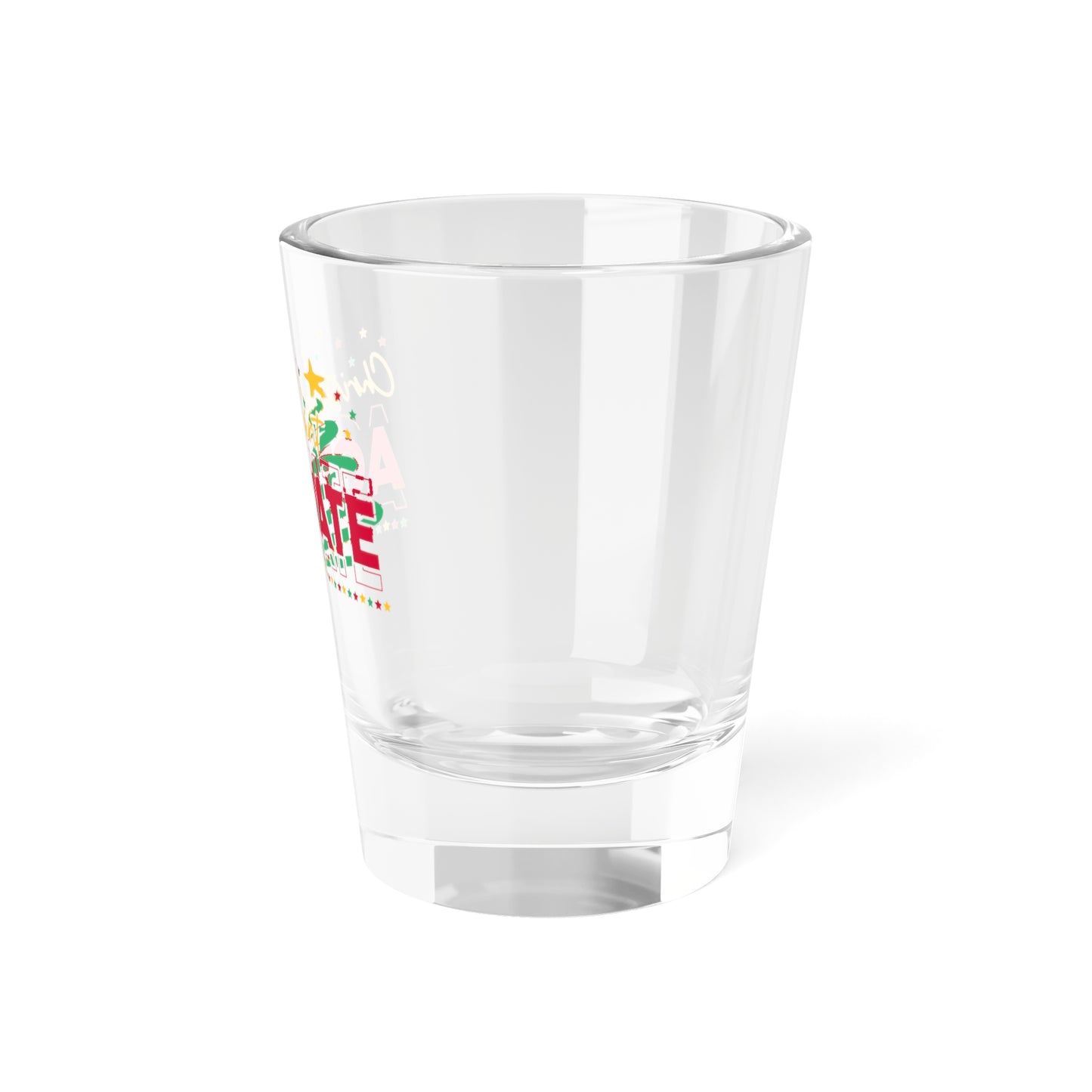 Christmas Activate, Holiday Party, Festive Xmas Cheers Decoration Gift, Mini Glassware, Funny Santa Stocking Shot Glass, 1.5oz