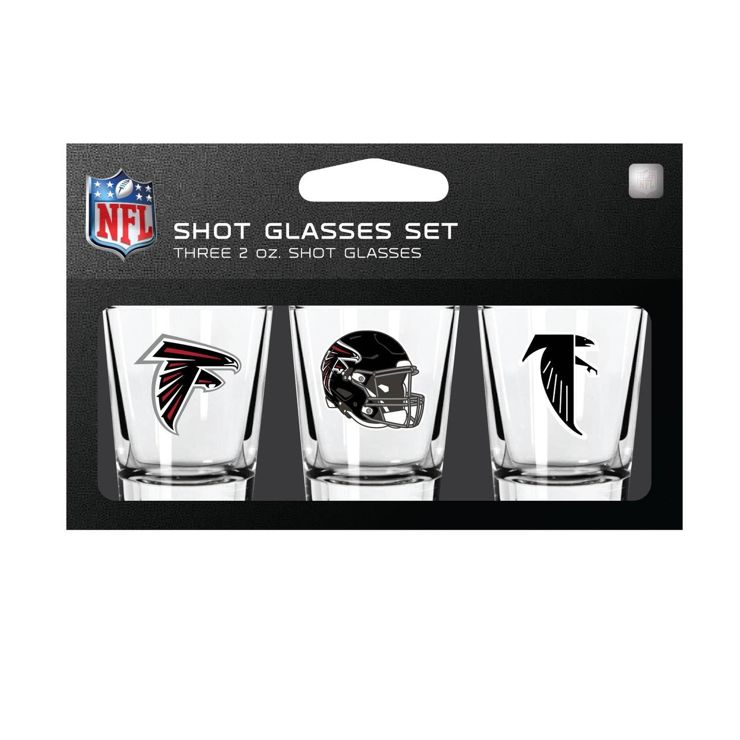 Mojo Licensing - NFL Atlanta Falcons 3-Pack Shot Glass Set