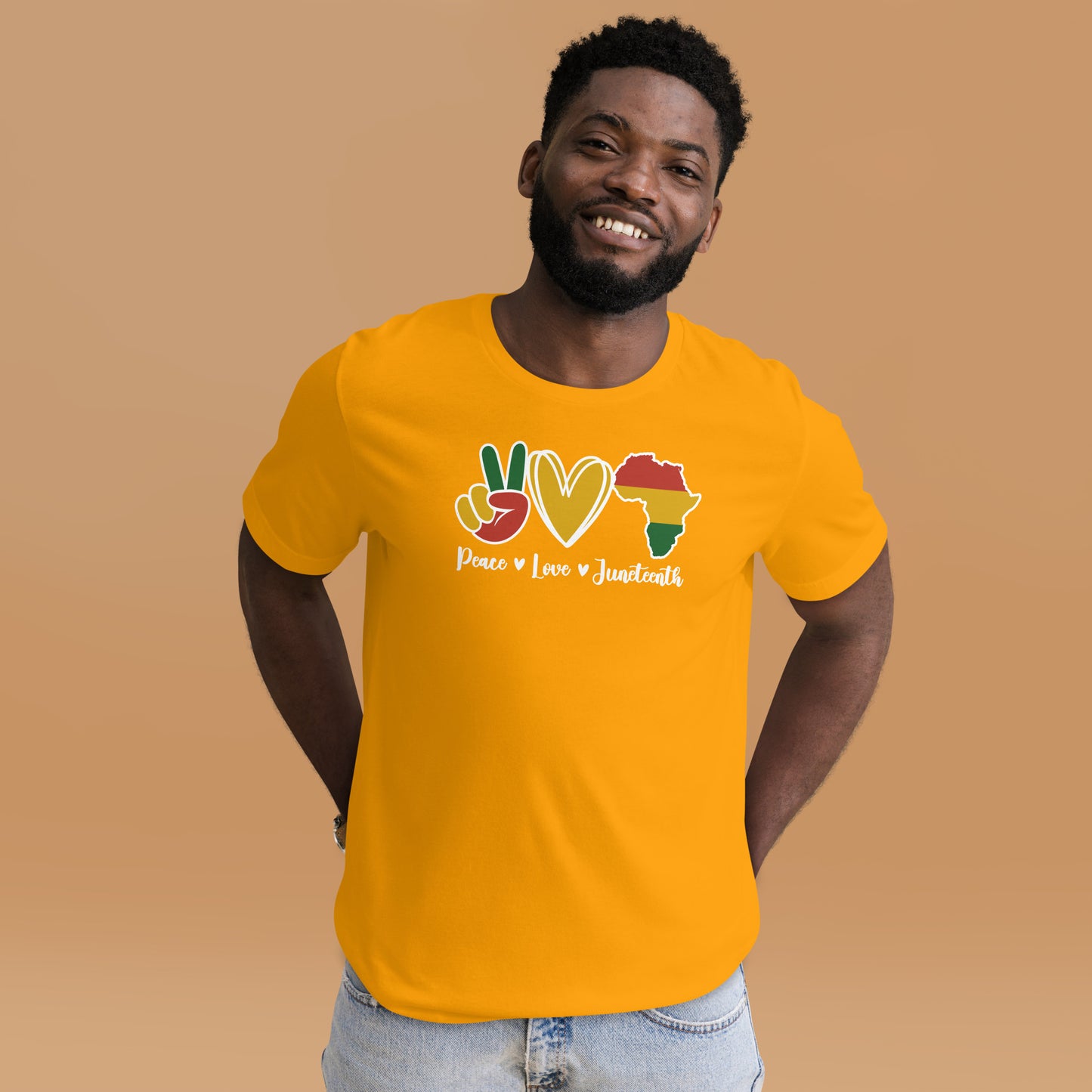 Love Peace Juneteenth Unisex t-shirt
